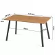 Modern Design Rectangle MDF Restaurant Wooden Dining Table With Metal Frame Modern Design Rectangle MDF Restaurant Wooden Dining Table With Metal Frame