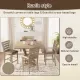 Modern Farmhouse Square Counter Table 45inch Solid Wood Rubberwood Antique Finishing Rustic Look Distressed Look Wire Brushed for 4 seaters 36inch height Modern Farmhouse Square Counter Table 45inch Solid Wood Rubberwood Antique Finishing Rustic Look Distressed Look Wire Brushed for 4 seaters 36inch height