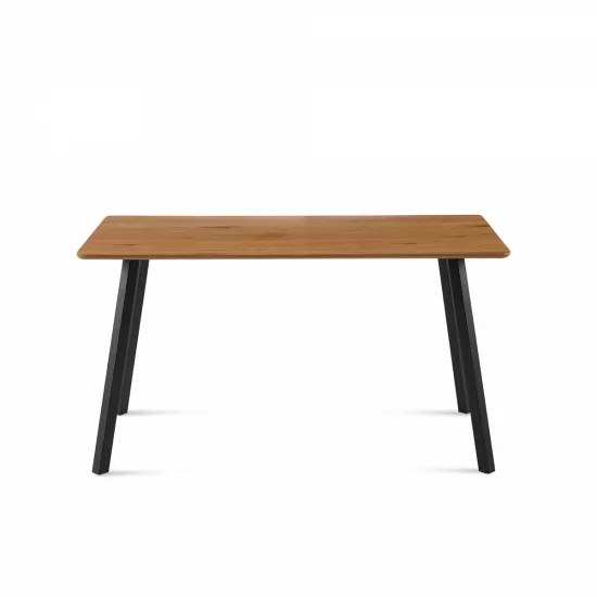 Modern Design Rectangle MDF Restaurant Wooden Dining Table With Metal Frame Modern Design Rectangle MDF Restaurant Wooden Dining Table With Metal Frame