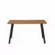 Modern Design Rectangle MDF Restaurant Wooden Dining Table With Metal Frame Modern Design Rectangle MDF Restaurant Wooden Dining Table With Metal Frame