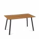 Modern Design Rectangle MDF Restaurant Wooden Dining Table With Metal Frame Modern Design Rectangle MDF Restaurant Wooden Dining Table With Metal Frame