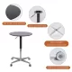 Movable Adjustable Coffee Table 360 Swivel Counter Bar Height Aluminum Star Base Movable for End Table Dining Room Home Kitchen Table Movable Adjustable Coffee Table 360 Swivel Counter Bar Height Aluminum Star Base Movable for End Table Dining Room Home Kitchen Table