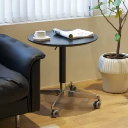Movable Adjustable Coffee Table 360 Swivel Counter Bar Height Aluminum Star Base Movable for End Table Dining Room Home Kitchen Table Movable Adjustable Coffee Table 360 Swivel Counter Bar Height Aluminum Star Base Movable for End Table Dining Room Home Kitchen Table