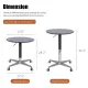 Movable Adjustable Coffee Table 360 Swivel Counter Bar Height Aluminum Star Base Movable for End Table Dining Room Home Kitchen Table Movable Adjustable Coffee Table 360 Swivel Counter Bar Height Aluminum Star Base Movable for End Table Dining Room Home Kitchen Table