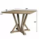 Modern Farmhouse Square Counter Table 45inch Solid Wood Rubberwood Antique Finishing Rustic Look Distressed Look Wire Brushed for 4 seaters 36inch height Modern Farmhouse Square Counter Table 45inch Solid Wood Rubberwood Antique Finishing Rustic Look Distressed Look Wire Brushed for 4 seaters 36inch height