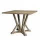 Modern Farmhouse Square Counter Table 45inch Solid Wood Rubberwood Antique Finishing Rustic Look Distressed Look Wire Brushed for 4 seaters 36inch height Modern Farmhouse Square Counter Table 45inch Solid Wood Rubberwood Antique Finishing Rustic Look Distressed Look Wire Brushed for 4 seaters 36inch height
