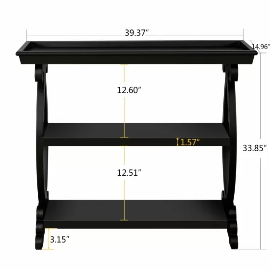 Newport Console Table For Living Room,Kitchen,Entyway(Black) Newport Console Table For Living Room,Kitchen,Entyway(Black)