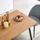 Modern Design Rectangle MDF Restaurant Wooden Dining Table With Metal Frame Modern Design Rectangle MDF Restaurant Wooden Dining Table With Metal Frame