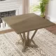 Modern Farmhouse Square Counter Table 45inch Solid Wood Rubberwood Antique Finishing Rustic Look Distressed Look Wire Brushed for 4 seaters 36inch height Modern Farmhouse Square Counter Table 45inch Solid Wood Rubberwood Antique Finishing Rustic Look Distressed Look Wire Brushed for 4 seaters 36inch height