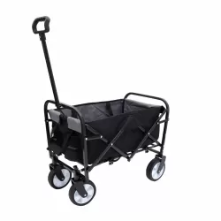 Collapsible Foldable Wagon Cart with strapping system, Beach Wagon , Utility Cart , Utility Wagon Grocery Cart for Camping Shopping Sports Gardeing Fishing Supports 225lbs  All-Terrain Wheels black Collapsible Foldable Wagon Cart with strapping system, Beach Wagon , Utility Cart , Utility Wagon Grocery Cart for Camping Shopping Sports Gardeing Fishing Supports 225lbs  All-Terrain Wheels black