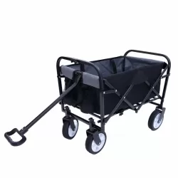 Collapsible Foldable Wagon Cart with strapping system, Beach Wagon , Utility Cart , Utility Wagon Grocery Cart for Camping Shopping Sports Gardeing Fishing Supports 225lbs  All-Terrain Wheels black Collapsible Foldable Wagon Cart with strapping system, Beach Wagon , Utility Cart , Utility Wagon Grocery Cart for Camping Shopping Sports Gardeing Fishing Supports 225lbs  All-Terrain Wheels black