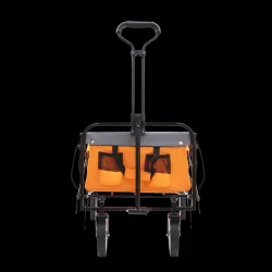 Collapsible Foldable Wagon Cart with strapping system Beach Wagon Utility Cart Utility Wagon Grocery Cart for for Camping Shopping Sports Gardeing Fishing Supports 225lbs All-Terrain Wheels orange Collapsible Foldable Wagon Cart with strapping system Beach Wagon Utility Cart Utility Wagon Grocery Cart for for Camping Shopping Sports Gardeing Fishing Supports 225lbs All-Terrain Wheels orange