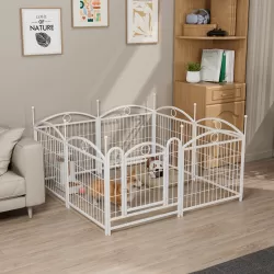 Dog Playpen Indoor 24 inch 8 Panels Metal Dog Pen Pet Dog Fence Outdoor Exercise Pen with Doors, Heavy Duty Dog Fence Puppy Pen for Large Medium Small Dogs Indoor Outdoor Foldable Pet Exercise Pen Dog Playpen Indoor 24 inch 8 Panels Metal Dog Pen Pet Dog Fence Outdoor Exercise Pen with Doors, Heavy Duty Dog Fence Puppy Pen for Large Medium Small Dogs Indoor Outdoor Foldable Pet Exercise Pen