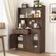 71 Inch Tall Kitchen Pantry Storage Cabinet, Large Capacity Display Cabinet with Glass Doors and Microwave Stand, Bakers Racks with Storage for Kitchens, Pantry, Living Room 71 Inch Tall Kitchen Pantry Storage Cabinet, Large Capacity Display Cabinet with Glass Doors and Microwave Stand, Bakers Racks with Storage for Kitchens, Pantry, Living Room