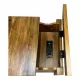 Farmhouse End Table Bedside Table with Charging Station,Night Stand with Barn Door and Drawer, Storage for Bedroom Living Room ,Bedside Table, Brown color Farmhouse End Table Bedside Table with Charging Station,Night Stand with Barn Door and Drawer, Storage for Bedroom Living Room ,Bedside Table, Brown color