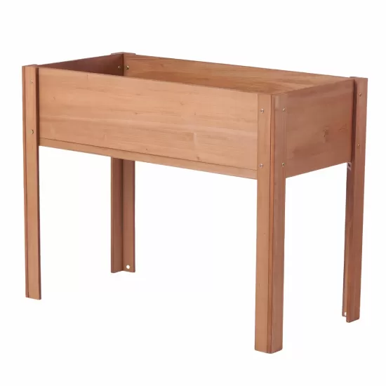 Raised Garden Bed with Legs, Elevated Wooden Planter Box for Outdoor Plants Flowers Fruits Vegetable Herb Growing Raised Garden Bed with Legs, Elevated Wooden Planter Box for Outdoor Plants Flowers Fruits Vegetable Herb Growing
