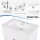 30 Inch Bathroom Vanity with Sink Vintage Style, Multi-functional Storage Space, Door Shelf, Soft-closing Door, White 30 Inch Bathroom Vanity with Sink Vintage Style, Multi-functional Storage Space, Door Shelf, Soft-closing Door, White