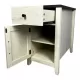 Farmhouse End Table Bedside Table with Charging Station,Night Stand with Barn Door and Drawer, Storage for Bedroom Living Room ,Bedside Table, White+Black color Farmhouse End Table Bedside Table with Charging Station,Night Stand with Barn Door and Drawer, Storage for Bedroom Living Room ,Bedside Table, White+Black color