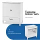 30 Inch Bathroom Vanity with Sink Vintage Style, Multi-functional Storage Space, Door Shelf, Soft-closing Door, White 30 Inch Bathroom Vanity with Sink Vintage Style, Multi-functional Storage Space, Door Shelf, Soft-closing Door, White