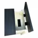 Farmhouse End Table Bedside Table with Charging Station,Night Stand with Barn Door and Drawer, Storage for Bedroom Living Room ,Bedside Table, White+Black color Farmhouse End Table Bedside Table with Charging Station,Night Stand with Barn Door and Drawer, Storage for Bedroom Living Room ,Bedside Table, White+Black color