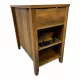 Farmhouse End Table Bedside Table with Charging Station,Night Stand with Barn Door and Drawer, Storage for Bedroom Living Room ,Bedside Table, Brown color Farmhouse End Table Bedside Table with Charging Station,Night Stand with Barn Door and Drawer, Storage for Bedroom Living Room ,Bedside Table, Brown color