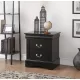 Louis Black Finish Philippe III Nightstand Louis Black Finish Philippe III Nightstand