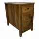 Farmhouse End Table Bedside Table with Charging Station,Night Stand with Barn Door and Drawer, Storage for Bedroom Living Room ,Bedside Table, Brown color Farmhouse End Table Bedside Table with Charging Station,Night Stand with Barn Door and Drawer, Storage for Bedroom Living Room ,Bedside Table, Brown color