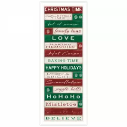 Trendy Decor 4U Christmas Time White Framed Wall Art for Living Room, Bedroom Wall Art Print for Home Decor by Cindy Jacobs