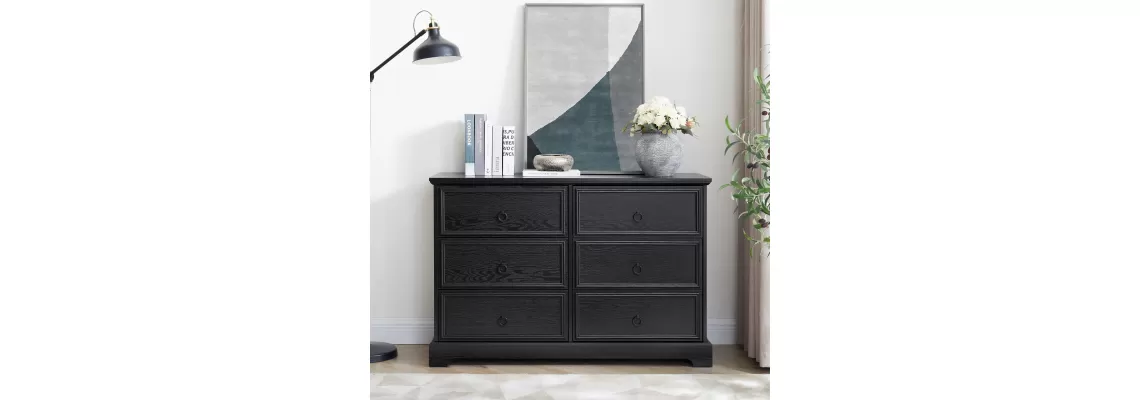 Modern Farmhouse 6-Drawer Chest: Stylish and Functional Storage for Your Bedroom Modern Farmhouse 6-Drawer Chest: Stylish and Functional Storage for Your Bedroom