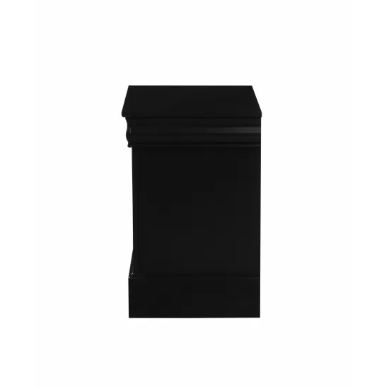 Louis Black Finish Philippe III Nightstand Louis Black Finish Philippe III Nightstand