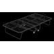 Folding Bed with Mattress 75 Inch x 46 Inch Rollaway Guest Bed Portable Foldable Bed for Adults with 5 Inch Memory Foam Mattress Space-Saving Sturdy Metal Frame Grid Style Folding Bed with Mattress 75 Inch x 46 Inch Rollaway Guest Bed Portable Foldable Bed for Adults with 5 Inch Memory Foam Mattress Space-Saving Sturdy Metal Frame Grid Style