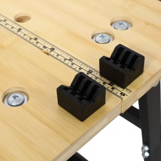 Multifunctional Workbench, Portable Foldable Workbench, Holds Up to 550 Pounds, with Adjustable Jaws, Vertical Clamping and Four Adjustable Rotating Pins, Suitable for DIY, Woodworking Multifunctional Workbench, Portable Foldable Workbench, Holds Up to 550 Pounds, with Adjustable Jaws, Vertical Clamping and Four Adjustable Rotating Pins, Suitable for DIY, Woodworking