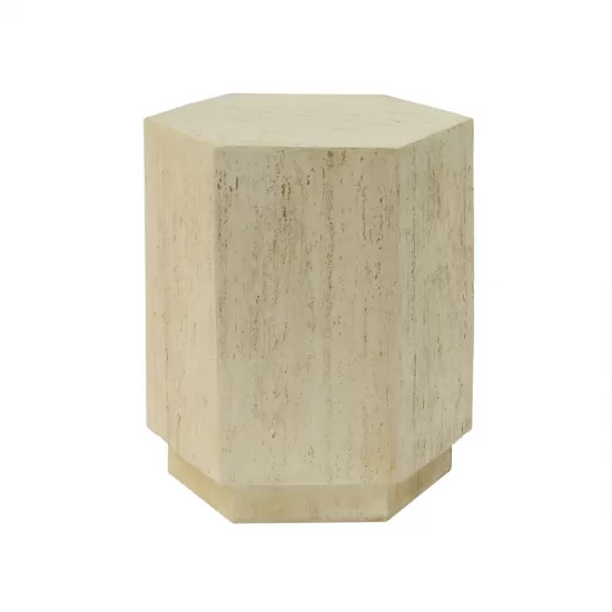 MGO Hexagonal Archaistic Side Table MGO Hexagonal Archaistic Side Table