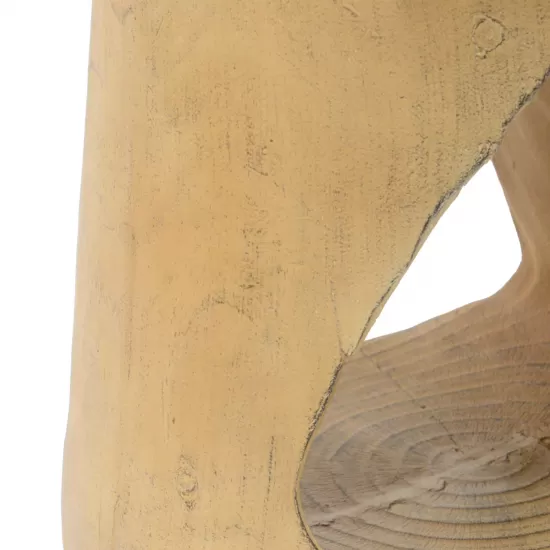 MGO Hollow Side Table, Wood-like texture, Natural Color MGO Hollow Side Table, Wood-like texture, Natural Color