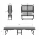 Folding Bed with Mattress 75 Inch x 31 Inch Rollaway Guest Bed Portable Foldable Bed for Adults with 5 Inch Memory Foam Mattress Space-Saving Sturdy Metal Frame Grid Style Folding Bed with Mattress 75 Inch x 31 Inch Rollaway Guest Bed Portable Foldable Bed for Adults with 5 Inch Memory Foam Mattress Space-Saving Sturdy Metal Frame Grid Style