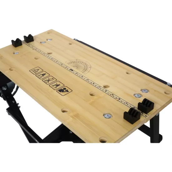 Multifunctional Workbench, Portable Foldable Workbench, Holds Up to 550 Pounds, with Adjustable Jaws, Vertical Clamping and Four Adjustable Rotating Pins, Suitable for DIY, Woodworking Multifunctional Workbench, Portable Foldable Workbench, Holds Up to 550 Pounds, with Adjustable Jaws, Vertical Clamping and Four Adjustable Rotating Pins, Suitable for DIY, Woodworking