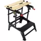 Multifunctional Workbench, Portable Foldable Workbench, Holds Up to 550 Pounds, with Adjustable Jaws, Vertical Clamping and Four Adjustable Rotating Pins, Suitable for DIY, Woodworking Multifunctional Workbench, Portable Foldable Workbench, Holds Up to 550 Pounds, with Adjustable Jaws, Vertical Clamping and Four Adjustable Rotating Pins, Suitable for DIY, Woodworking