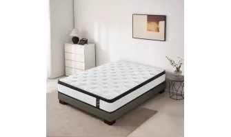   

Experience Ultimate Comfort with the Twin Size 12 Inch 7-Zoned Cool Memory Foam Pocket Spring Hybrid Mattress for Only $193