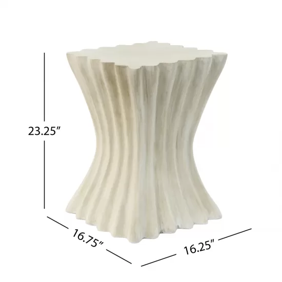 MGO Archaistic Wavy Side Table MGO Archaistic Wavy Side Table