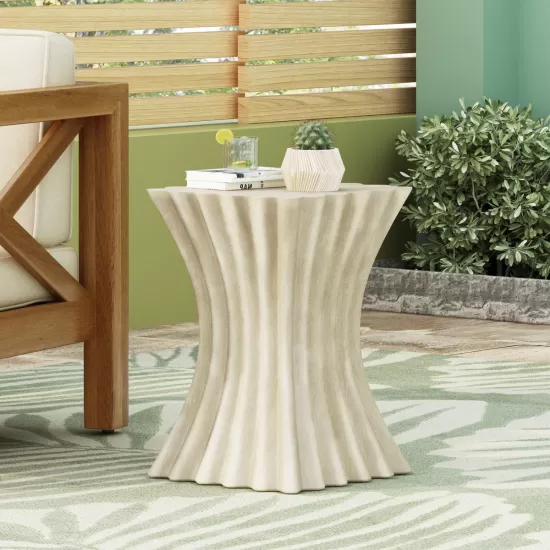 MGO Archaistic Wavy Side Table MGO Archaistic Wavy Side Table