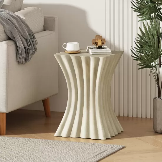 MGO Archaistic Wavy Side Table MGO Archaistic Wavy Side Table
