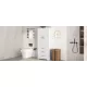 Tall Bathroom Storage Cabinet, Cabinet with Two Doors and Drawers, Adjustable Shelf, MDF Board, White Tall Bathroom Storage Cabinet, Cabinet with Two Doors and Drawers, Adjustable Shelf, MDF Board, White