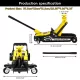 Lifting Range 4.33 Inch -14.17 Inch ,2.25Ton Hydraulic Floor Jack,3 Ton Jack Stands,Tire Repair kit,Yellow,Low Profile Service Jack,4960 LB Capacity,Double Locking Pins Lifting Range 4.33 Inch -14.17 Inch ,2.25Ton Hydraulic Floor Jack,3 Ton Jack Stands,Tire Repair kit,Yellow,Low Profile Service Jack,4960 LB Capacity,Double Locking Pins