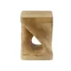 MGO Twist Shape Side Table, Wood-like texture, Natural Color MGO Twist Shape Side Table, Wood-like texture, Natural Color