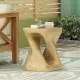 MGO Twist Shape Side Table, Wood-like texture, Natural Color MGO Twist Shape Side Table, Wood-like texture, Natural Color