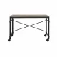 Oklarth Rustic Oak & Black Finish Writing Desk Oklarth Rustic Oak & Black Finish Writing Desk