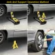 Lifting Range 4.33 Inch -14.17 Inch ,2.25Ton Hydraulic Floor Jack,3 Ton Jack Stands,Tire Repair kit,Yellow,Low Profile Service Jack,4960 LB Capacity,Double Locking Pins Lifting Range 4.33 Inch -14.17 Inch ,2.25Ton Hydraulic Floor Jack,3 Ton Jack Stands,Tire Repair kit,Yellow,Low Profile Service Jack,4960 LB Capacity,Double Locking Pins