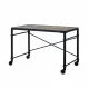 Oklarth Rustic Oak & Black Finish Writing Desk Oklarth Rustic Oak & Black Finish Writing Desk