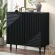 Mirod Modern Minimalist Side Cabinet with Adjustable Shelves ,Stylish Geometric Door Design,Ample Storage Space for Any Home Decor Mirod Modern Minimalist Side Cabinet with Adjustable Shelves ,Stylish Geometric Door Design,Ample Storage Space for Any Home Decor