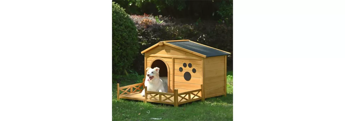 48 Inch Wooden Dog House with Porch: Durable Outdoor Kennel for Medium Dogs
48 Inch Wooden Dog House with Porch: Durable Outdoor Kennel for Medium Dogs